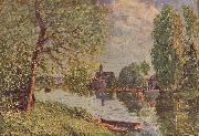 Alfred Sisley Flublandschaft bei Moret-sur-Loing Spain oil painting artist